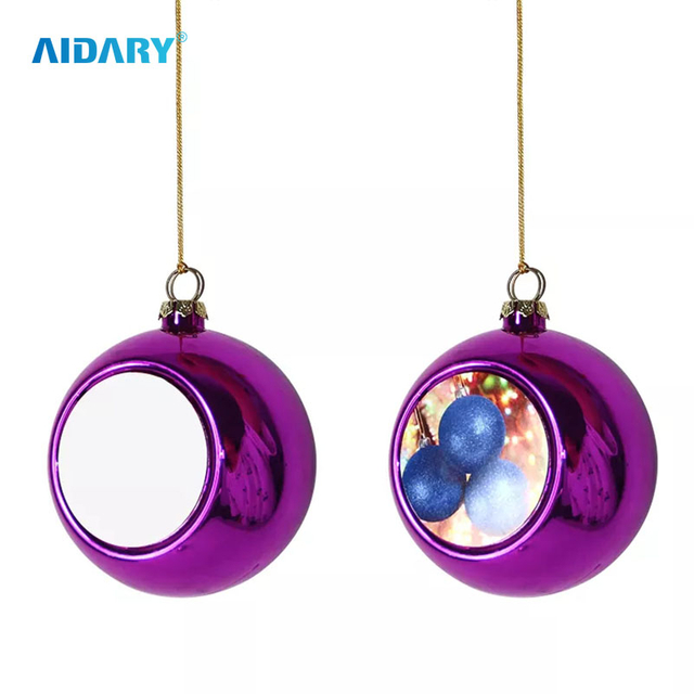 Sublimation 6cm Christmas Ball Blank Sublimation Ornaments