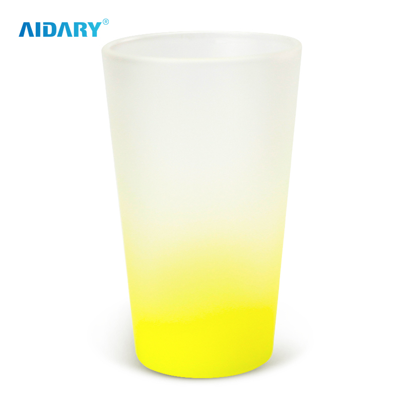 AIDARY Sublimation 500ml Gradient Glass Bottle