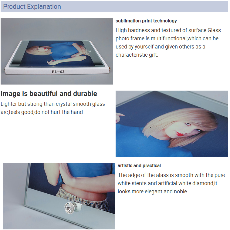 8inch Straight up and down mirror frame BL03 (1)