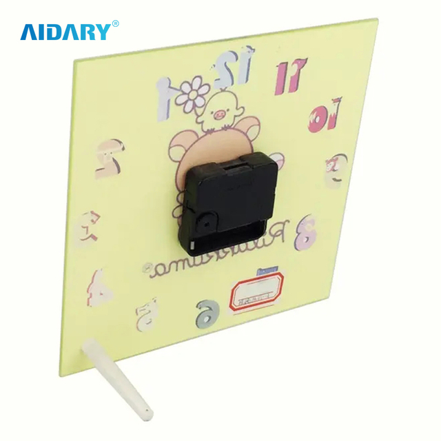 Sublimation 20X20cm Square Smooth Clock Glass Photo Frame BL26