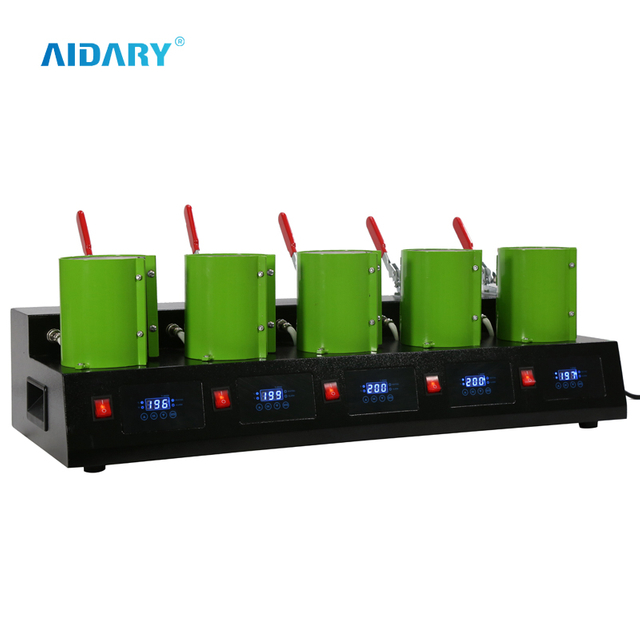 AIDARY Combo 5in1 Mug Press Machine for 11oz Sublimation Mug MP150x5