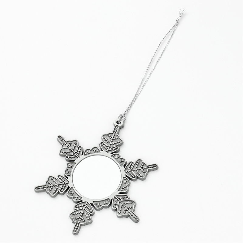 Christmas metal ornament snowflake (2)