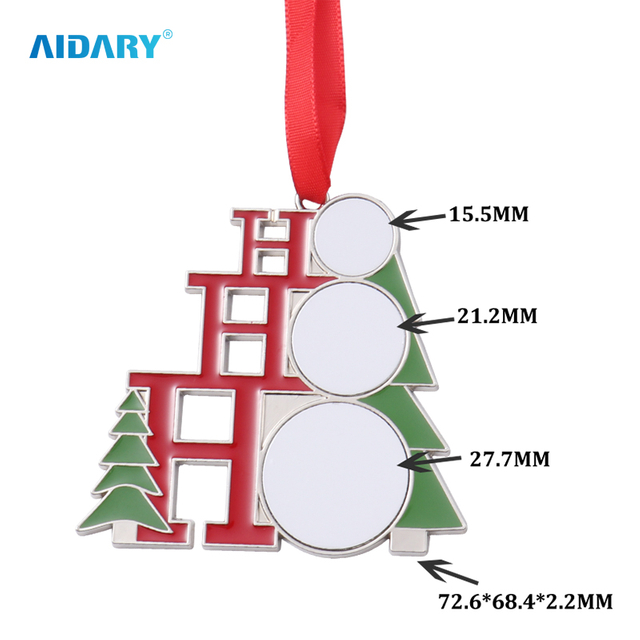 Sublimation Christmas Metal Ornament - 3H