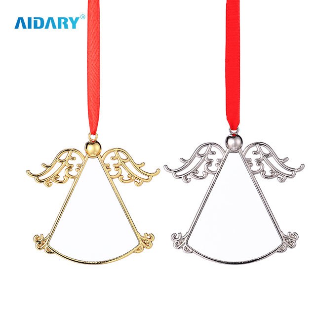 Christmas Metal Ornament - Angel Wing Sublimation