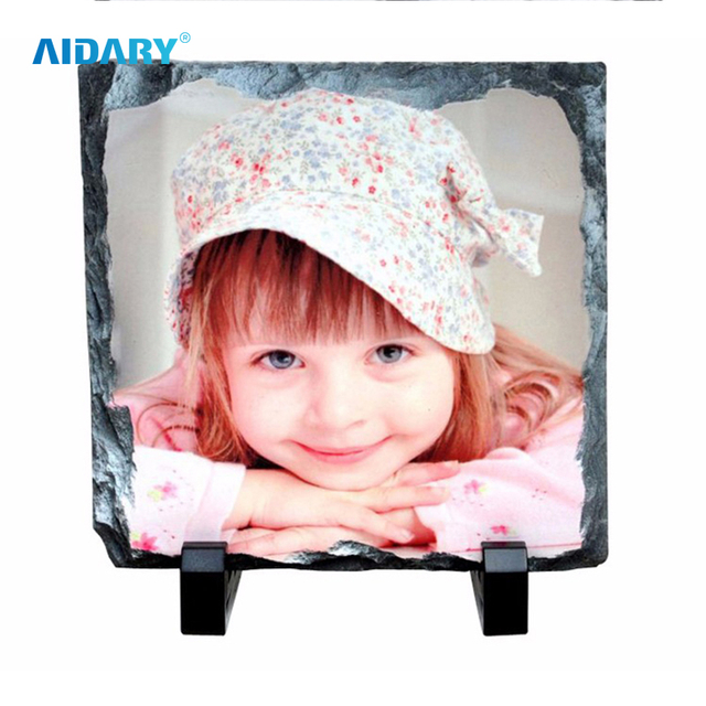 Sublimation Blank 15*15cm Square Rock Slate Frame