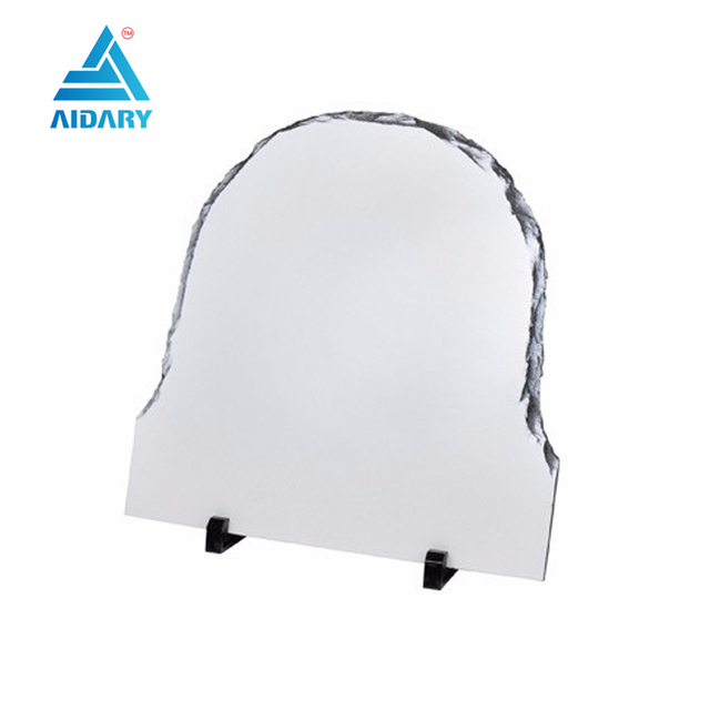 Sublimation Blank Wholesale Sublimation Rock Photo Slate 20*20cm Middle Size Semi-circle Rock Slate