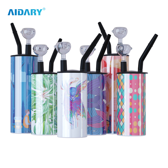 AIDARY 20oz Stainless Steel Smoke Lid Straight Tumbler