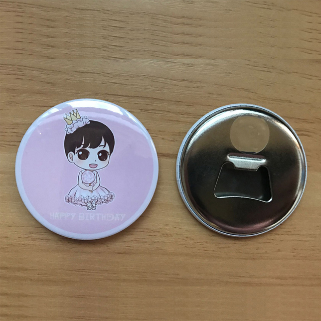 58mm Metal Back Magnetic Bottle Opener