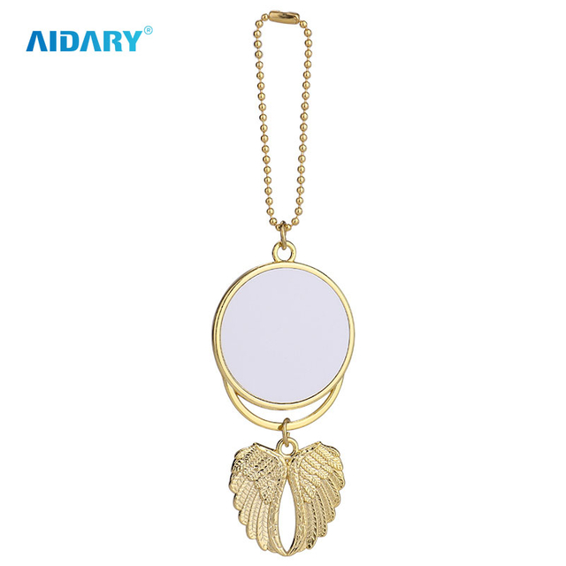 AIDARY Sublimation Transfer Angel Wings Car Ornament 