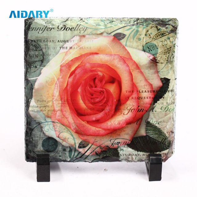 20*20cm Square Sublimation Slate Photo Rock